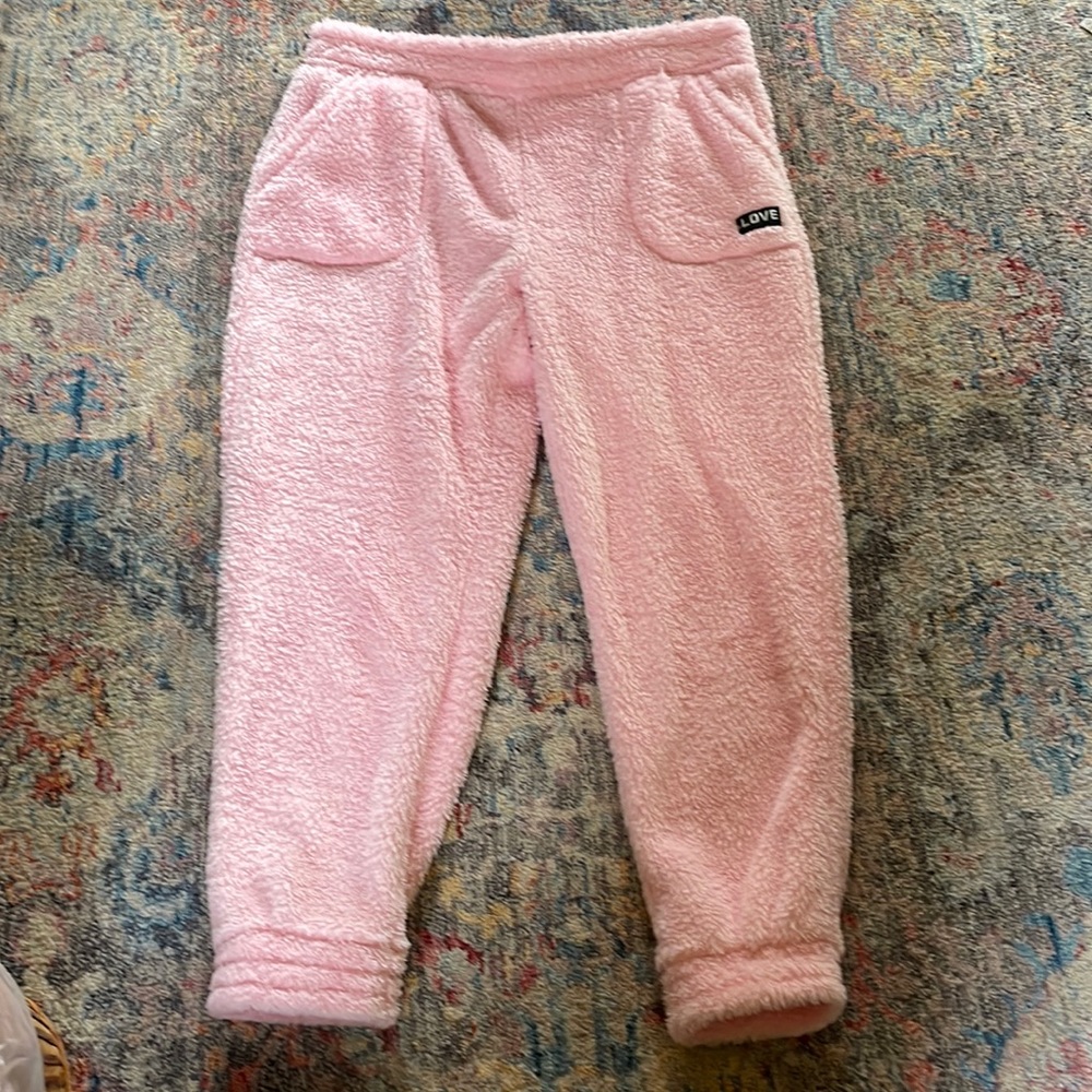 Women’s Plush Pink Fluffy PJ Bottoms